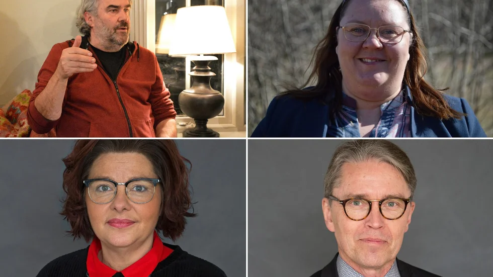 Franco Sincic (V), Cecilia Burenby (S), Birgitta Gunnarsson (C), Lars-Åke Pettersson (M) är överens om det mesta i budgeten. Men vänstern vill att det finansiella målet ska ligga på två och en halv procent.