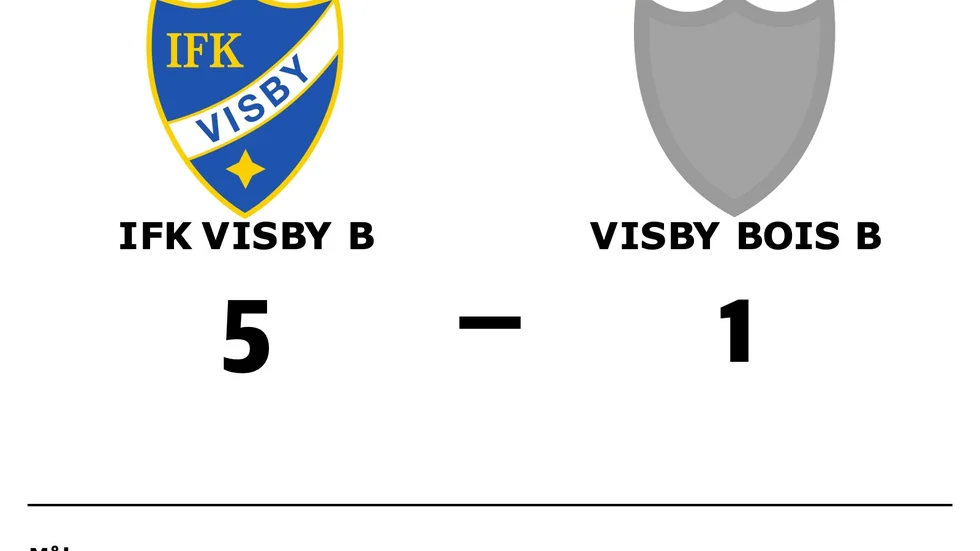 IFK Visby B vann mot Visby BoIS B