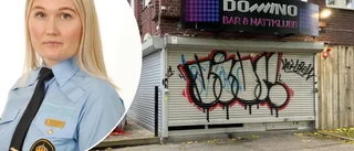 Polis träffad av glasflaska när två grupperingar drabbade samman utanför nattklubb: "Ser allvarligt på det här"