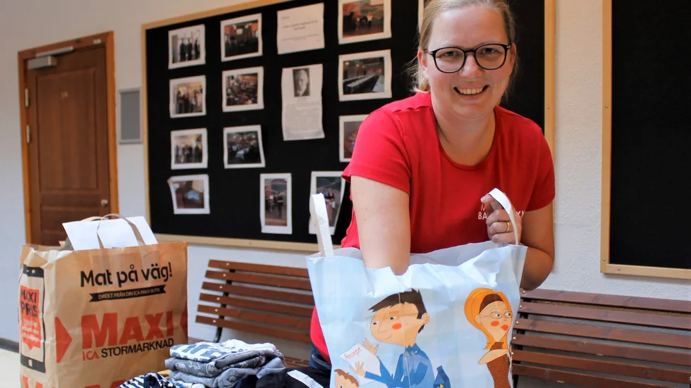 Över 1 000 plagg byter ägare på Motala barnmarknad, enligt Emelie Malmborg. Den här helgen är det dags igen.