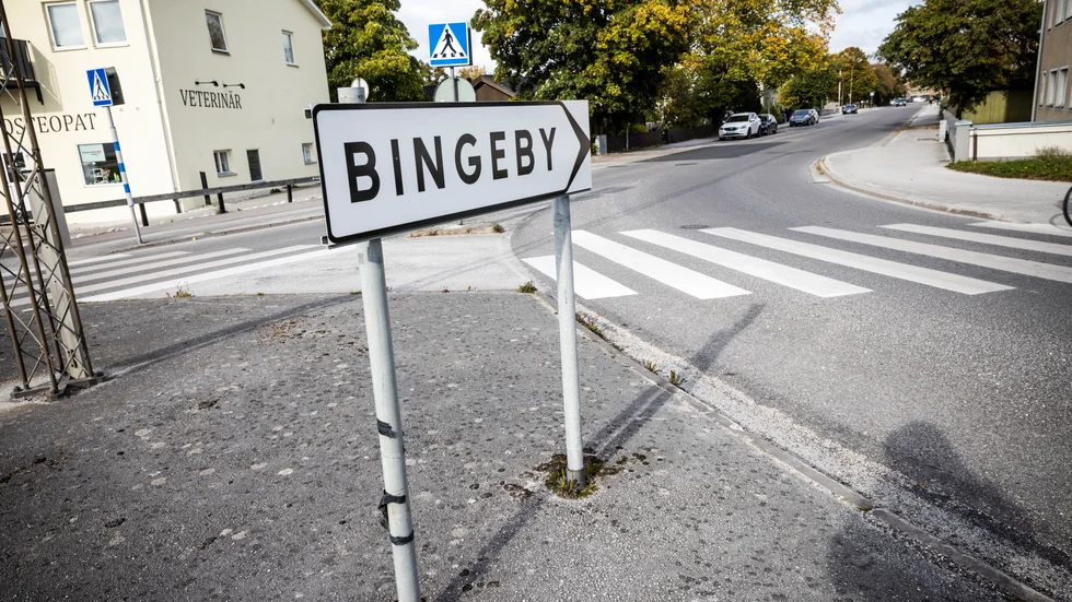 Den drabbade bor någonstans på Bingebyområdet i Visby.