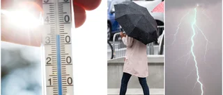 Då lämnar värmeböljan – ersätts av regn och åska