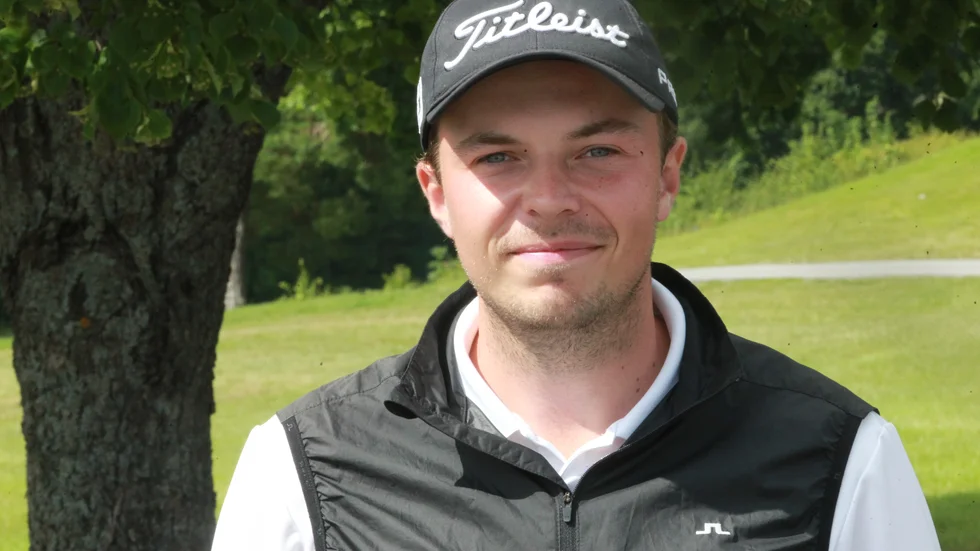 Erik Lindwall från Norrköping Söderköping GK har haft två starka tävlingsdagar. 