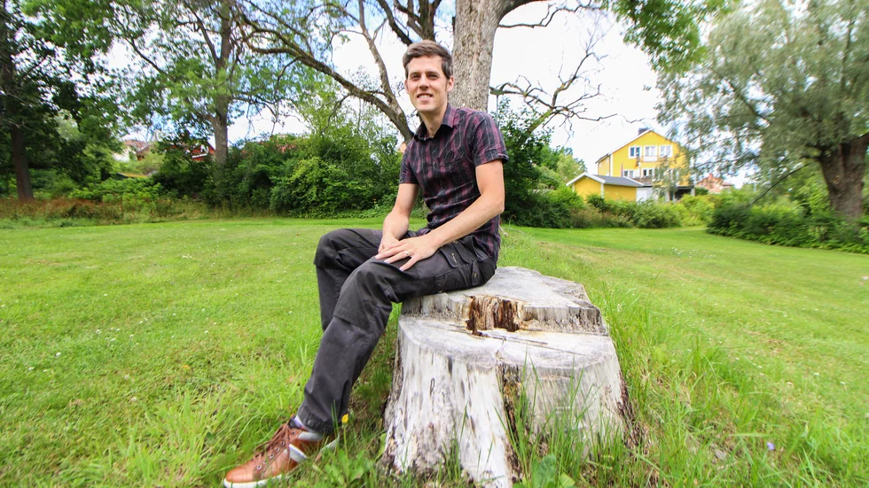 Kommunekologen Anton Sunnergren hade bara varit på jobbet i några veckor när hundratals almar drabbades av almsjukan på samma gång 2019. 