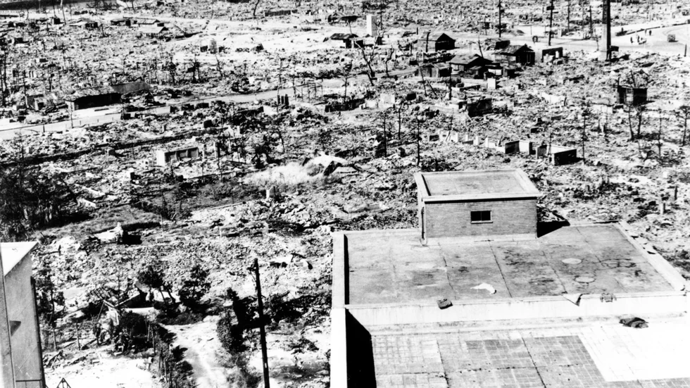 Hiroshima efter bombningen.