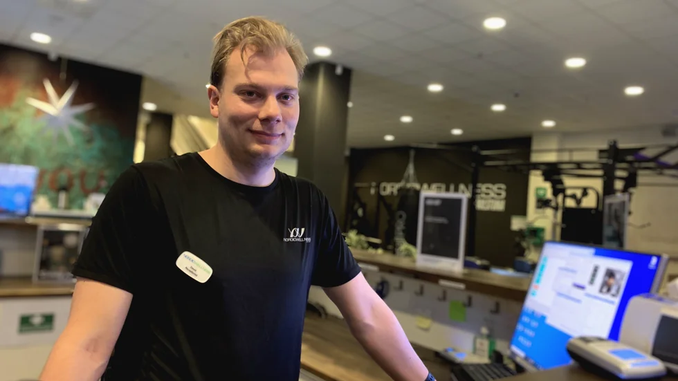 David Karlsson tycker att det bästa med att jobba på gym är att man blir kvitt alla undanflykter.