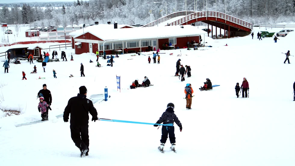 Det blir inget barnband i år på Vallsberget men området har byggts om och breddats. (Arkivbild)
