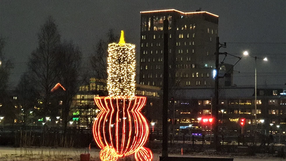Sprider ljus i ett mörkt Piteå.