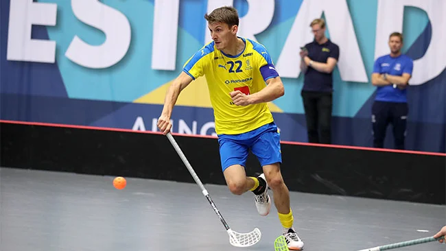 Emil Johansson i herrlandslaget.