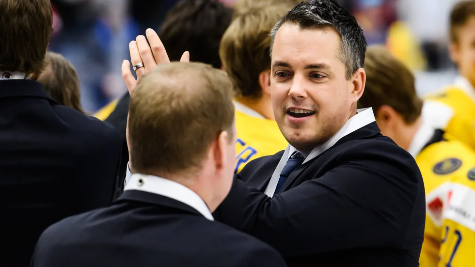Juniorlandslagets förbundskapten Tomas Montén ser ut att missa junior-VM. Arkivbild.