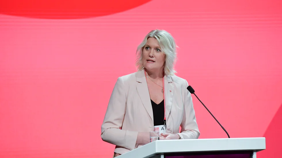 Socialdemokraternas partisekreterare Lena Rådström Baastad (S) är kritisk mot arbetskraftsinvandringen. 