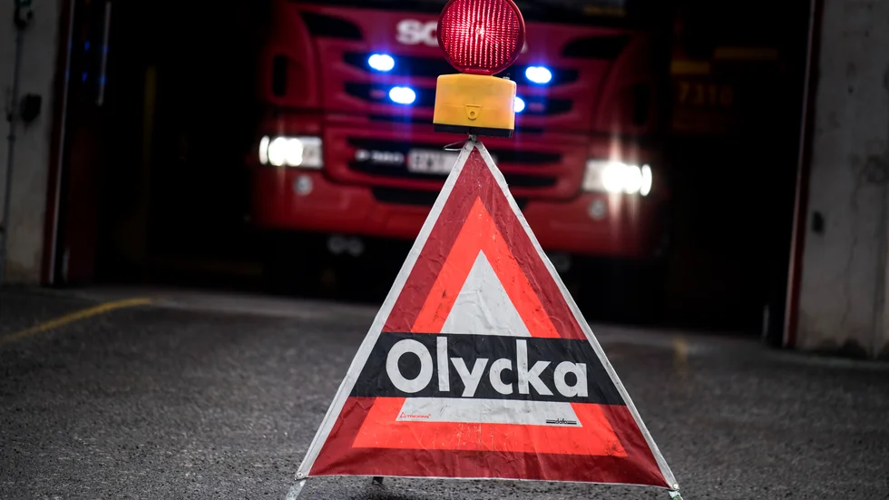 Räddningstjänsten ryckte ut för att sanera ett oljeläckage.
