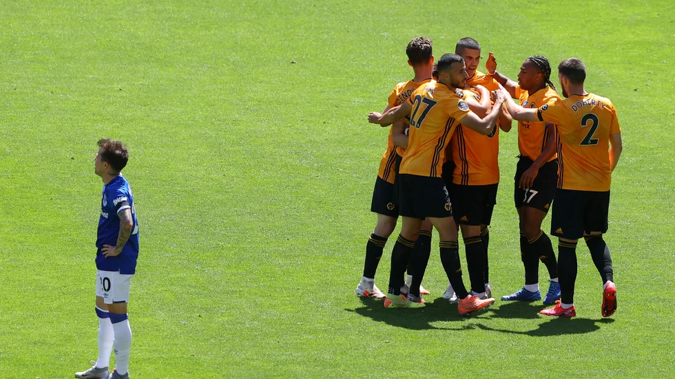 Wolverhampton fick jubla hemma mot Everton i Premier League.