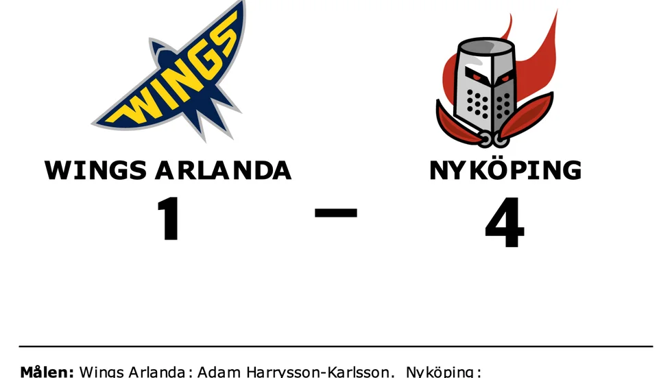 Wings HC Arlanda förlorade mot Nyköpings SK