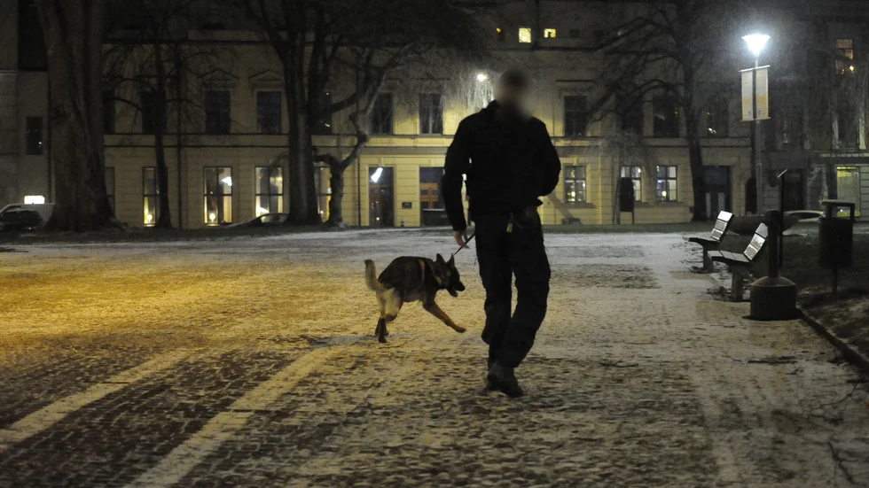 Flera polispatruller var på plats på Drottninggatan på måndagskvällen efter larm om ett bråk.