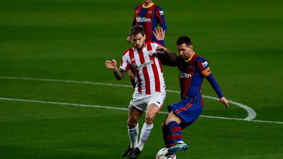 Lionel Messi gjorde mål mot Athletic Bilbao.