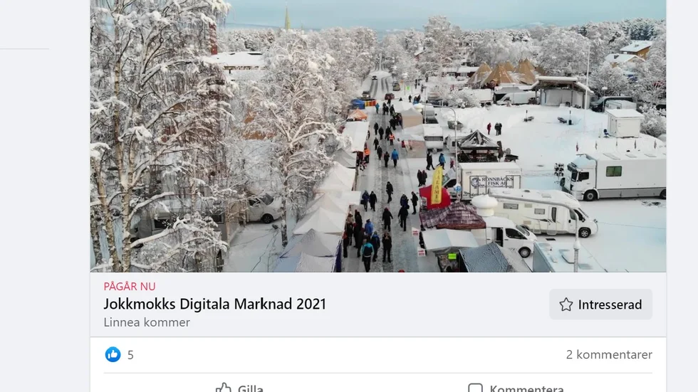 Ingen del av sändningar kommer be om dina kontouppgifter. 
En bluffkopia har dykt upp av Jokkmokks digitala marknad som försöker få människor att fylla i sina kontouppgifter. Marknadsgruppen känner till sidan och försöker få bort den.