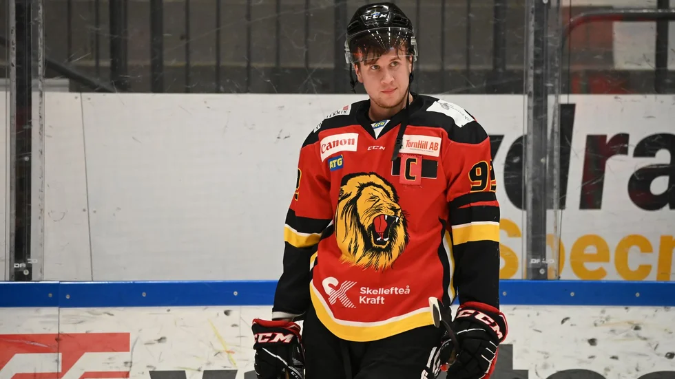 Sebastian Palukka såg sitt lag kvittera i andra perioden, men sedan gå tomhänta ur striden.