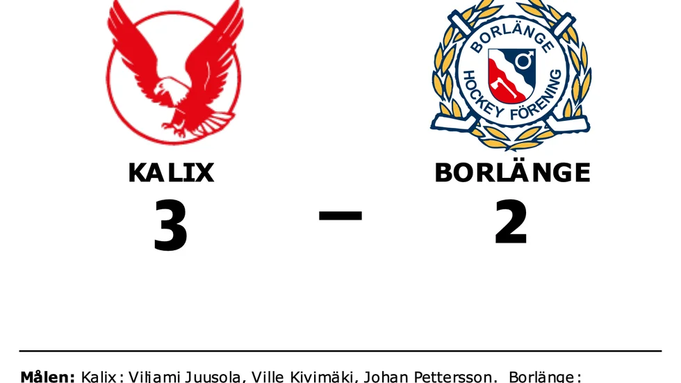 Kalix HC vann mot Borlänge HF
