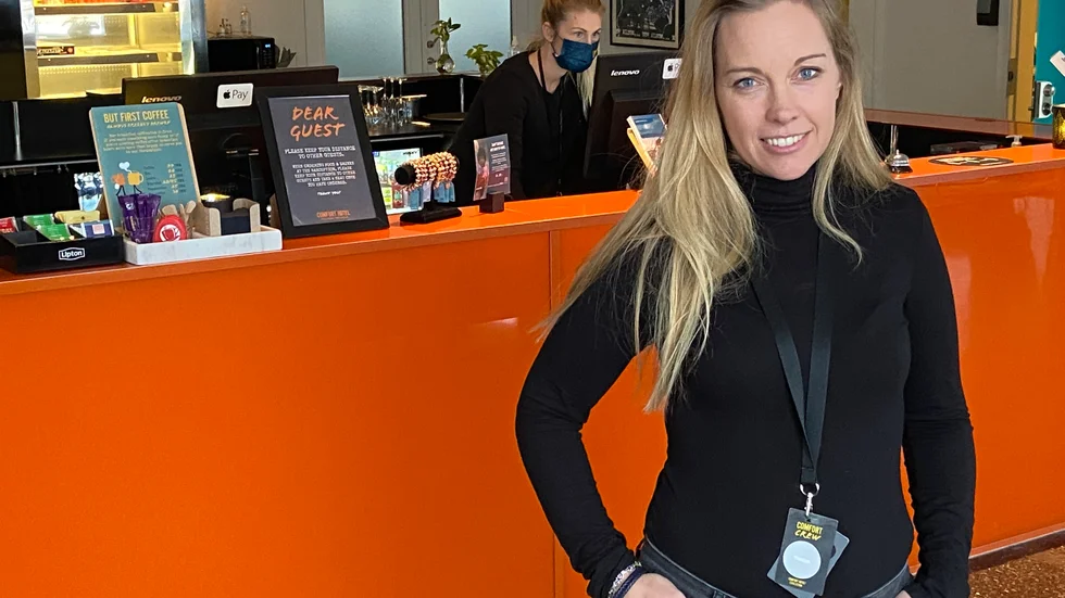 Tintin Jennsjö, hotelldirektör Comfort Hotel. 