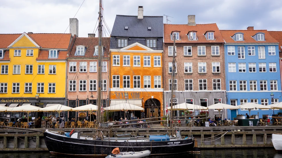 En av festerna ordnandes i Nyhavn i Köpenhamn. Arkivbild.