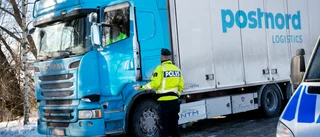 Polisinsats mot den tunga yrkestrafiken: "Fick betala 40 000 kronor"