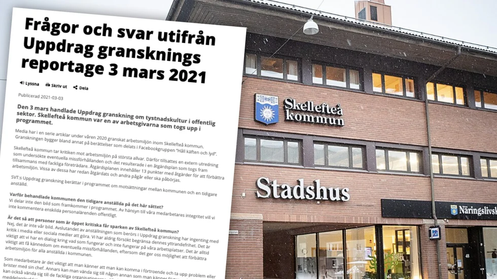 Länk till uttalandet finns nedan i texten. 