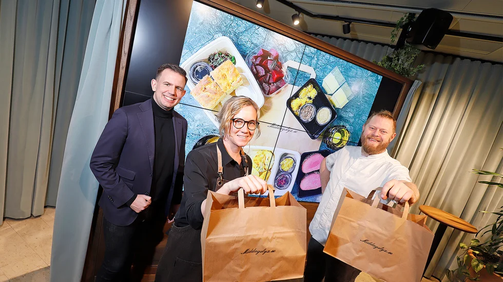 Sedan starten i höstas har Bistro Retuna, med Benny Skyttman, Frida Krook och Thomas Becker, levererat 2 000 trerätters supéer i formen Middagslyx.
