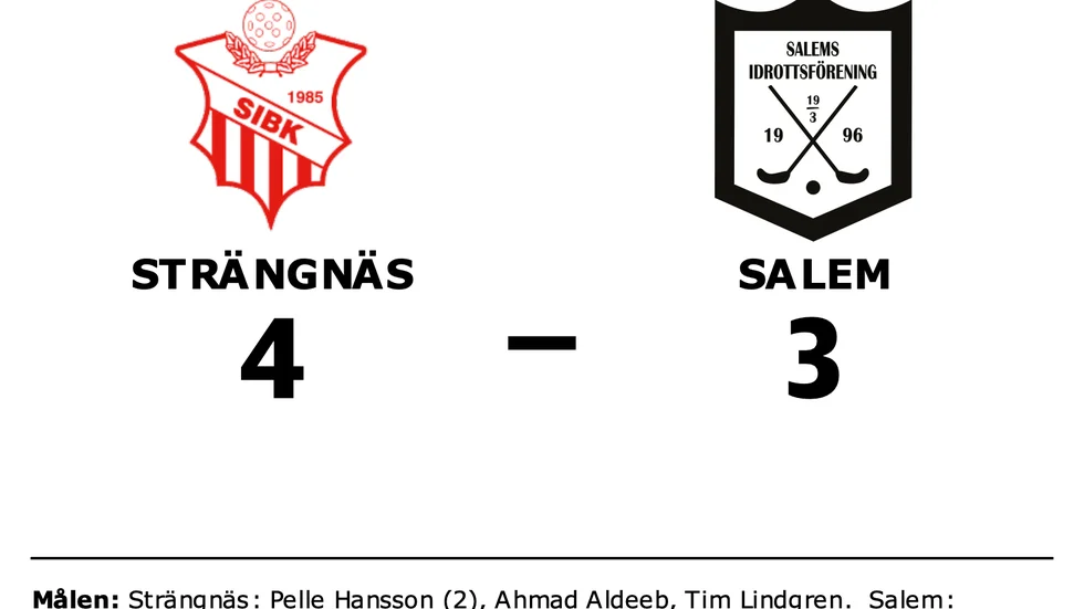 Strängnäs vann mot Salem