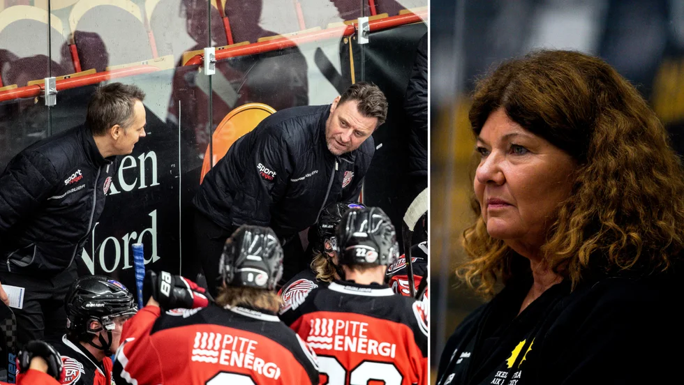 Karin Granberg, till höger, hjälper Piteå Hockey under det pågående coronautbrottet.