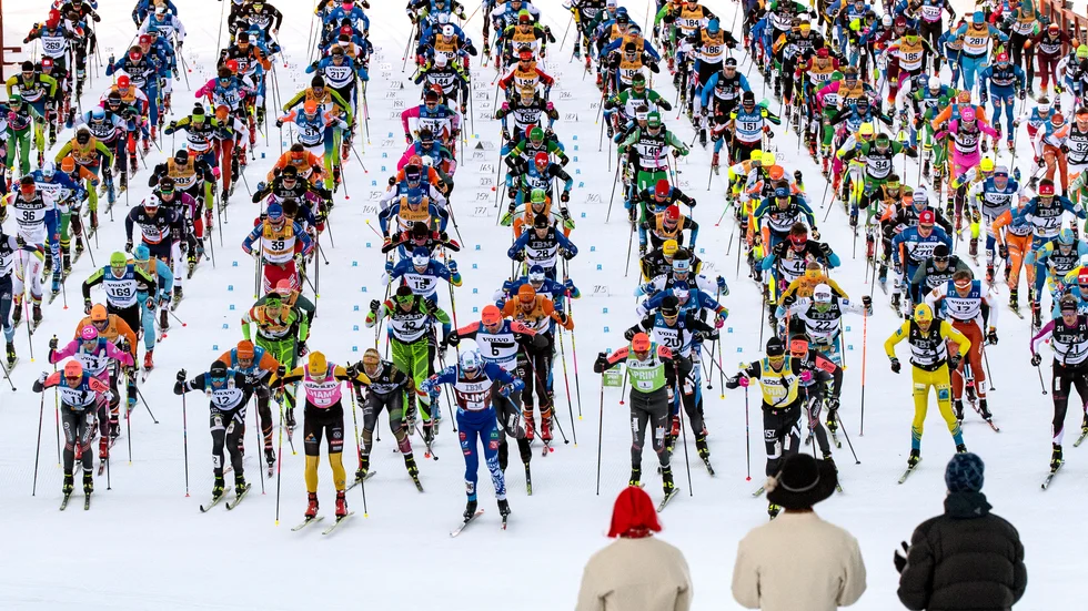 Herrarnas start i Vasaloppet.