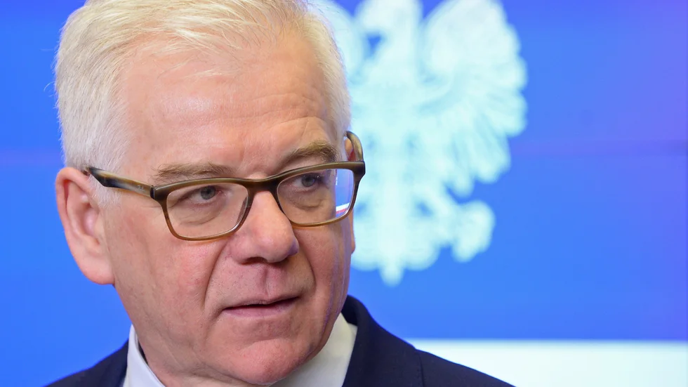 Polens avgående utrikesminister Jacek Czaputowicz. Arkivbild.