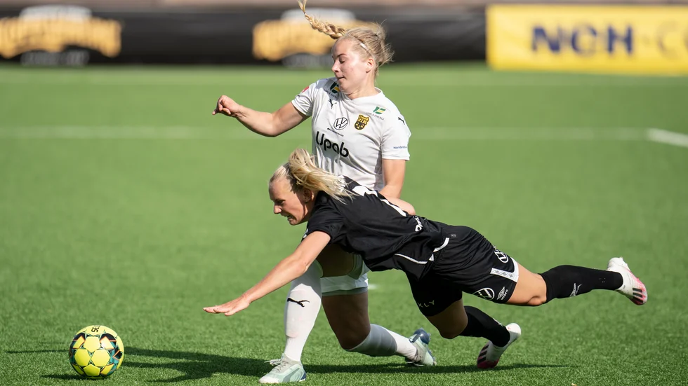 Stina Blackstenius tvingades utgå skadad i seriefinalen mot Rosengård. Arkivbild.