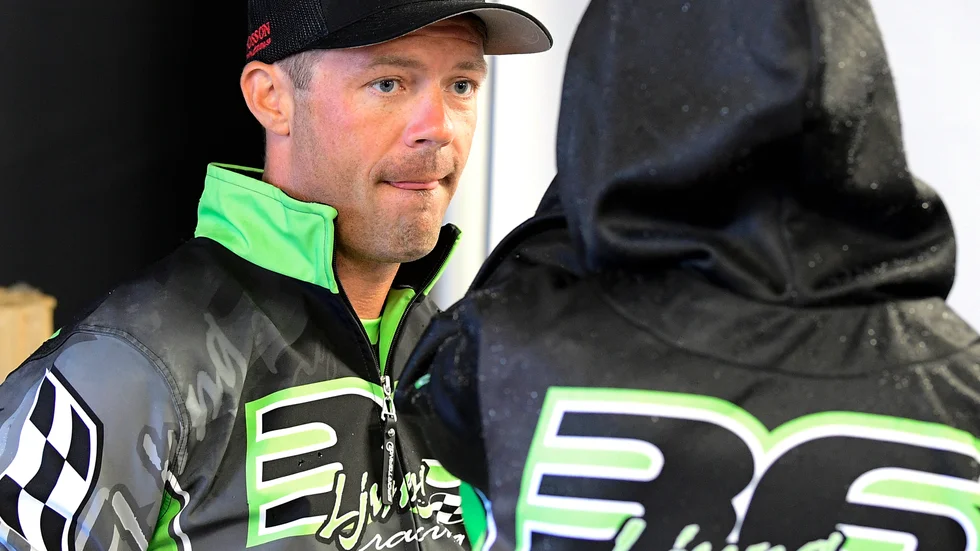 Peter Ljung var tillbaka i Elitserien efter den otäcka kraschen för en vecka sedan. Arkivbild.