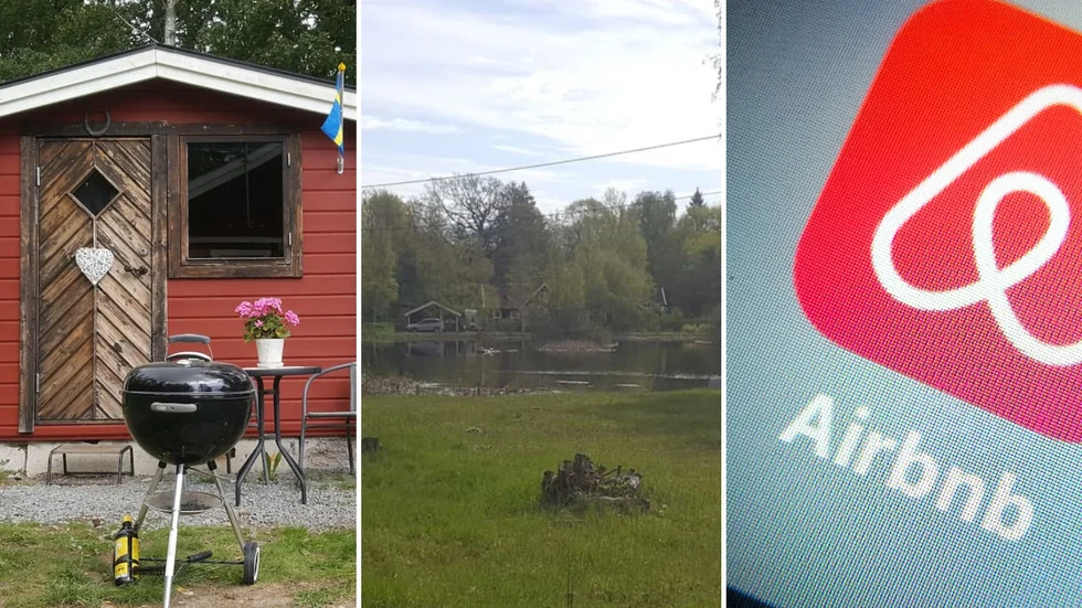 Stefan Larsson och hans sambo hyr två stugor och en husvagn för uthyrning via Airbnb. I sommar har deras uthyrning ökat med 22 procent, trots coronapandemin.