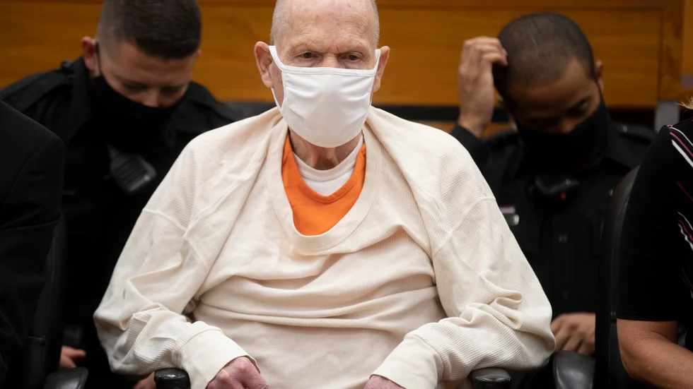 Den nu 74-årige före detta polismannen Joseph James DeAngelo, känd som Golden State-mördaren, har dömts till livstids fängelse för en lång brott i Kalifornien.