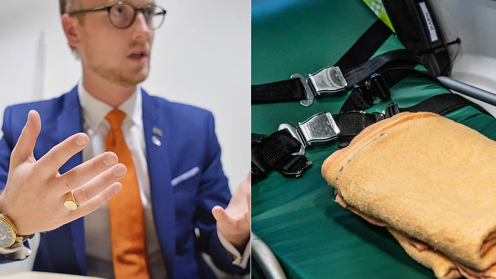 Majoriteten glider på både sanningen och sitt ansvar i ambulansfrågan, tycker Andreas Löwenhöök (M). 