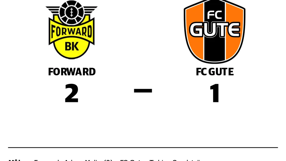 BK Forward vann mot FC Gute