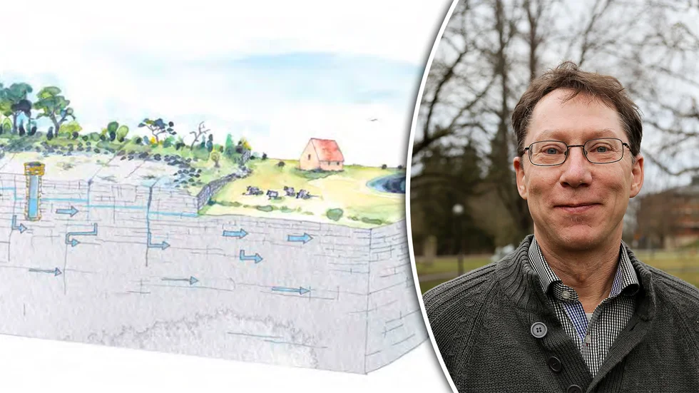 Magnus Pettersson på Region Gotland säger att många fastighetsägare med egen grävd eller borrad vattenbrunn riskerar dåligt dricksvatten efter senaste tidens skyfall.