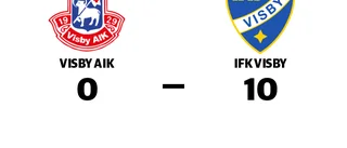 Storseger för IFK Visby borta mot Visby AIK