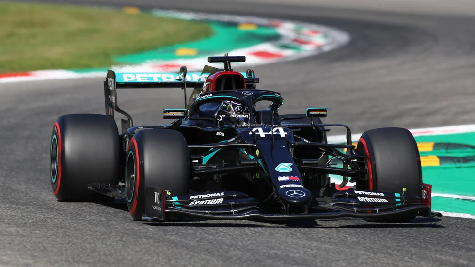 Lewis Hamilton var snabbast på Monza.