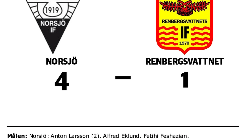 Norsjö IF vann mot Renbergsvattnets IF
