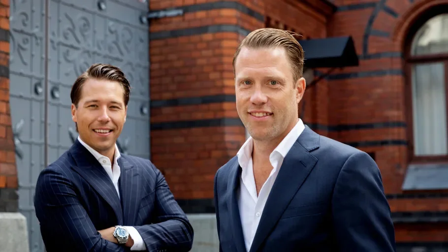 Ambassadör Fastighetsmäkleris grundare Per Johansson och Christian Enström.