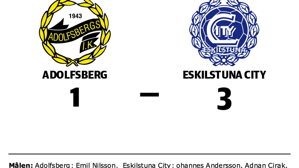 Adolfsberg förlorade mot Eskilstuna City