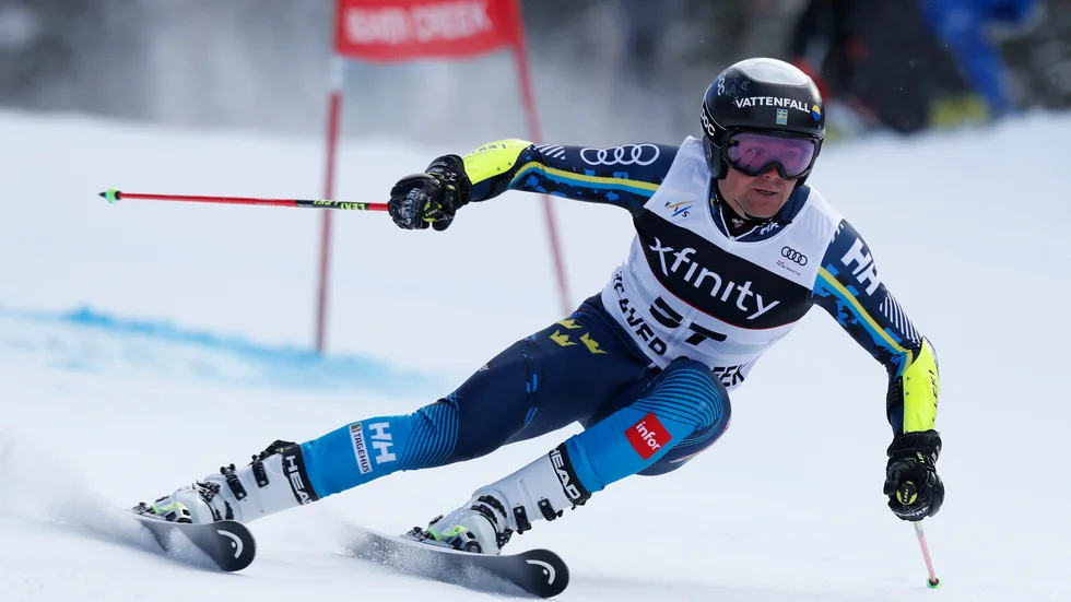 Mattias Rönngren gick inte vidare från kvalet i parallellstorslalom. Arkivbild.