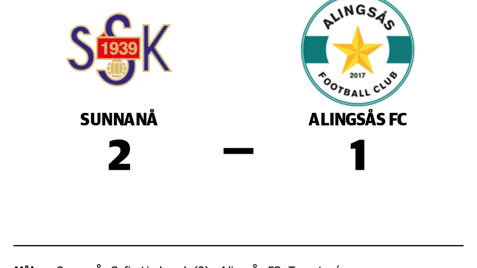 Sunnanå vann mot Alingsås FC
