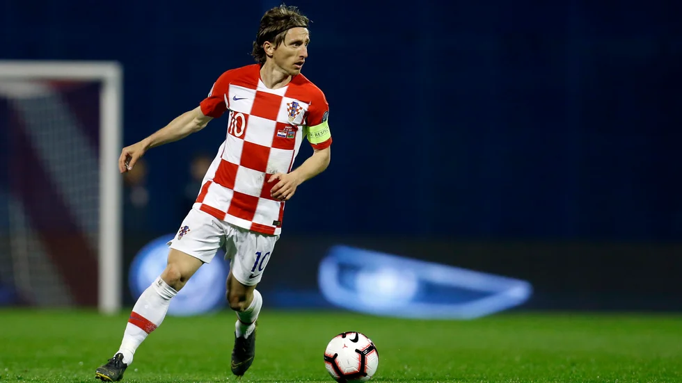 Real Madrid-stjärnan Luka Modric tror på ett tufft möte med Sverige. Arkivbild.