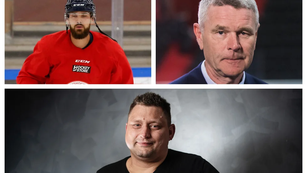 Joakim Hagelin, Harald Lückner och Mattias Karlin.