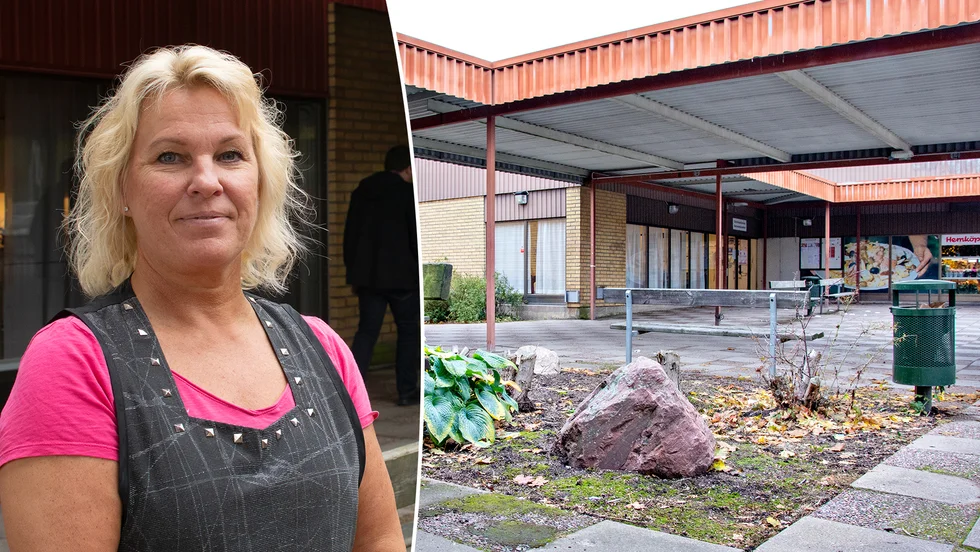 Aurora Mickelin är trött på att utemiljön vid Björklinge centrum sköts om så dåligt.