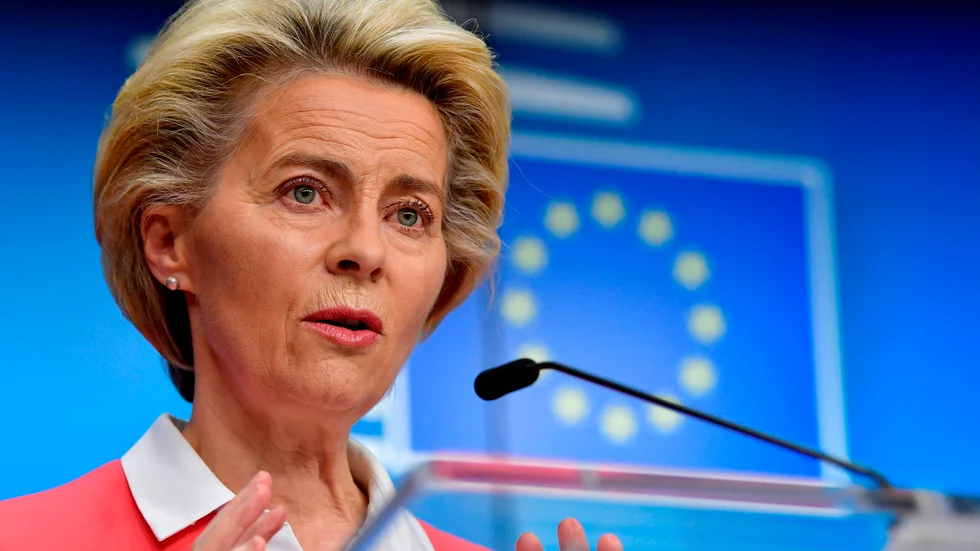 EU-kommissionens ordförande Ursula von der Leyen. Arkivbild.